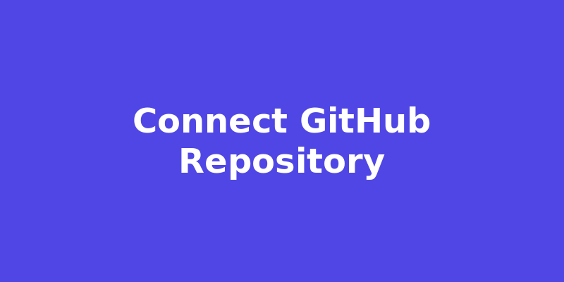 Connect GitHub Repository